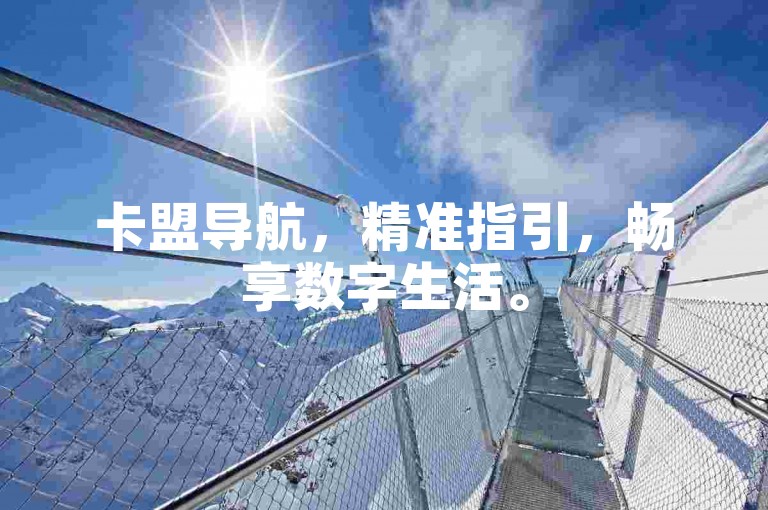 卡盟导航，精准指引，畅享数字生活。